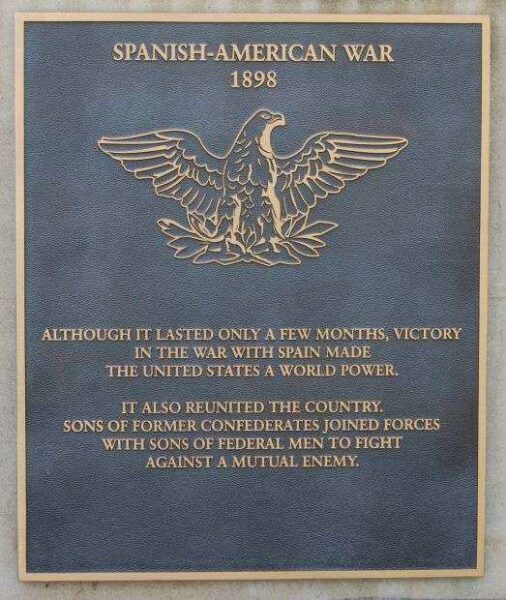 OCONEE COUNTY SPANISH-AMERICAN WAR MEMORIAL PLAQUE
