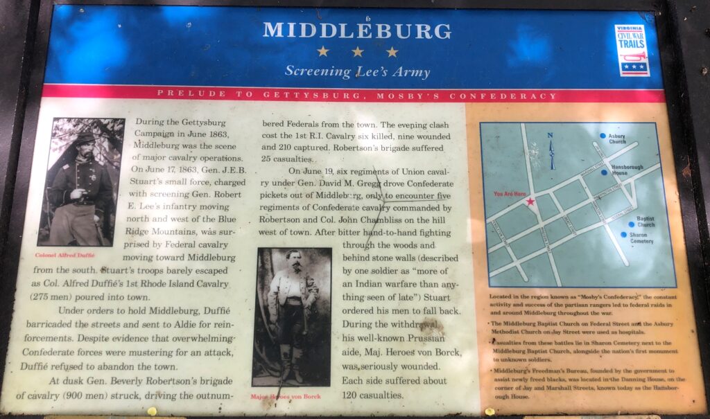 MIDDLEBURG SCREENING LEE’S ARMY WAR MEMORIAL PANEL