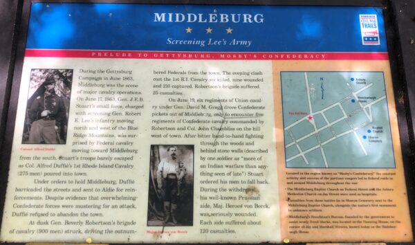 MIDDLEBURG SCREENING LEE’S ARMY WAR MEMORIAL PANEL