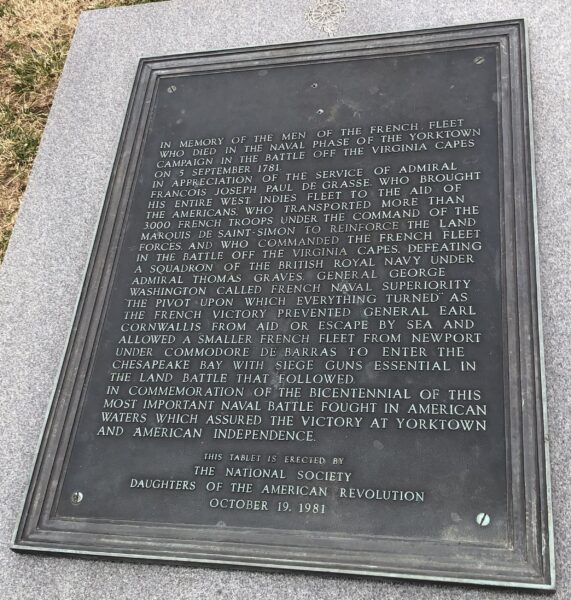 IN MEMORY OF THE MEN OF THE FRENCH FLEET WAR MEMORIAL PLAQUE