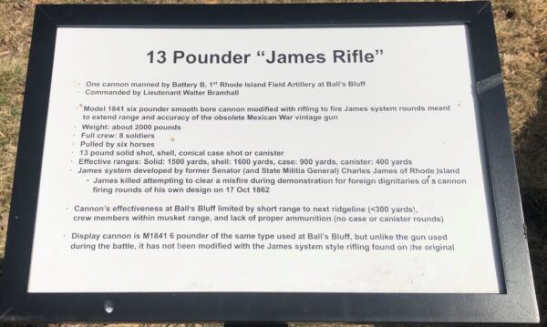 13 POUNDER “JAMES RIFLE” WAR MEMORIAL PLAQUE
