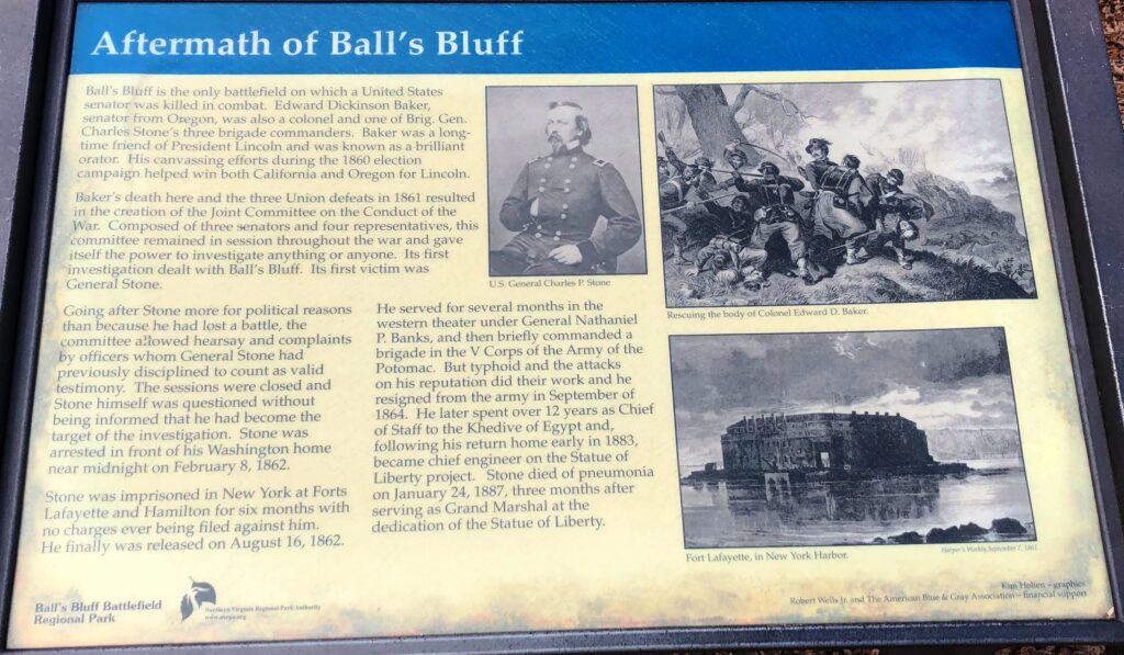 AFTERMATH OF BALL’S BLUFF WAR MEMORIAL PANEL