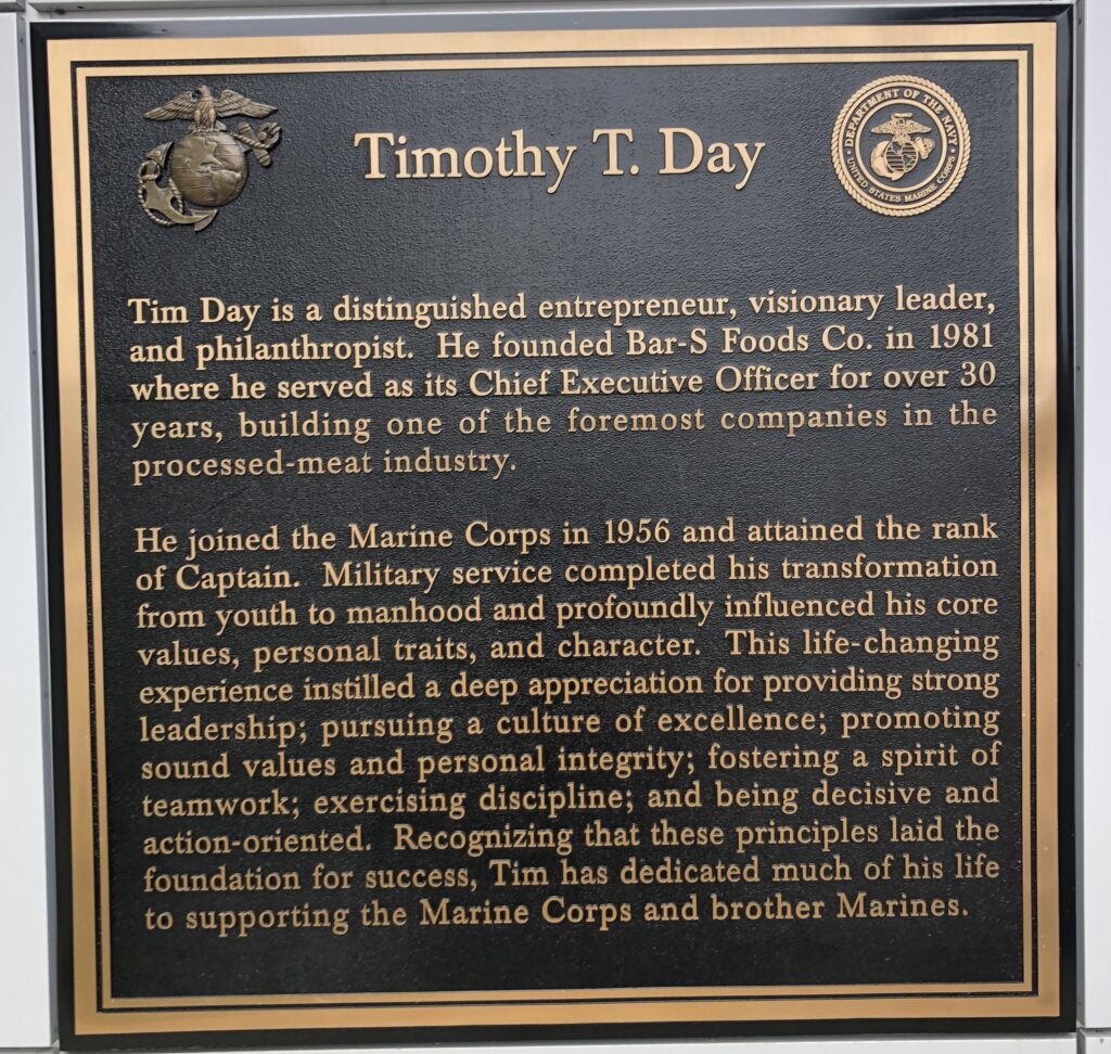 TIMOTHY T. DAY MEMORIAL PLAQUE