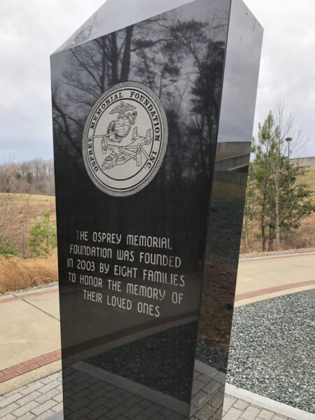 IN LOVING MEMORY OF THE FEW THE PROUD WITH WINGS MEMORIAL SIDE D