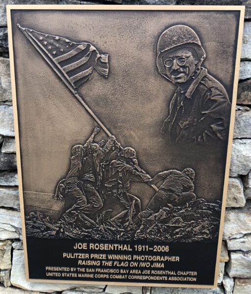 JOE ROSENTHAL 1911-2006 WAR MEMORIAL PLAQUE