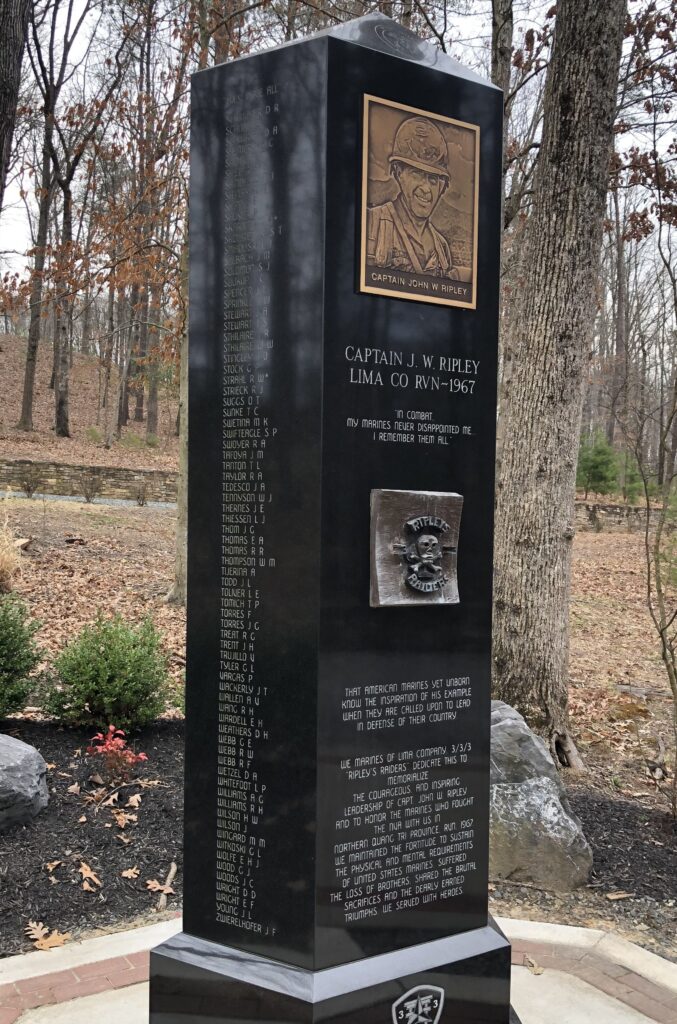 CAPTAIN J. W. RIPLEY WAR MEMORIAL SIDE D