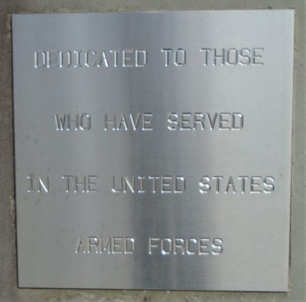 NEW MILFORD ARMED FORCES MEMORIAL PLAQUE