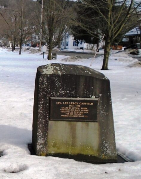 CPL. LEE LEROY CANFIELD WAR MEMORIAL
