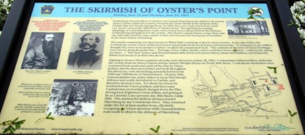THE SKIRMISH OF OYSTER WAR MEMORIAL PANEL