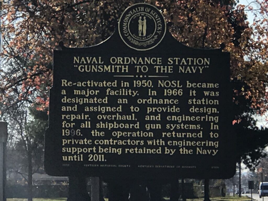NAVAL ORDANCE STATION “GUNSMITH TO THE NAVY” MEMORIAL MARKER