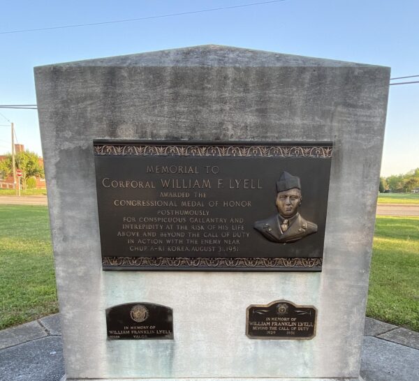 CORPORAL WILLIAM F. LYELL MEDAL OF HONOR WAR MEMORIAL