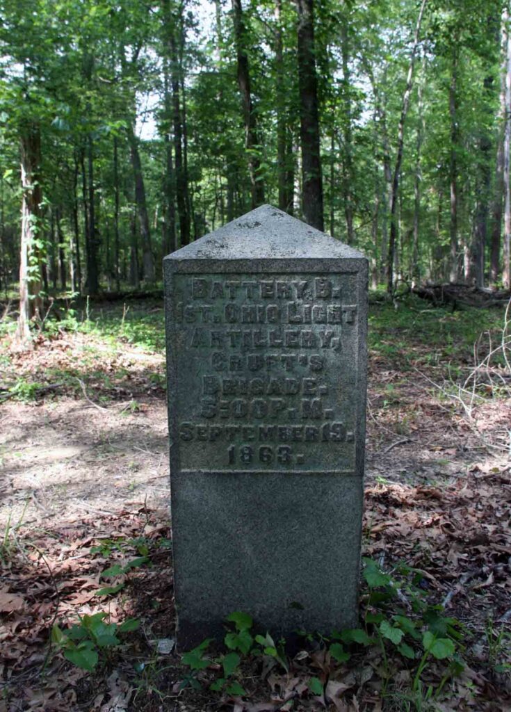 BATTERY B. 1ST. OHIO LIGHT ARTILLERY WAR MEMORIAL