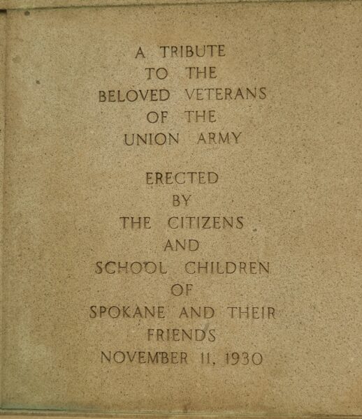 SPOKANE ABRAHAM LINCOLN WAR MEMORIAL STONE D