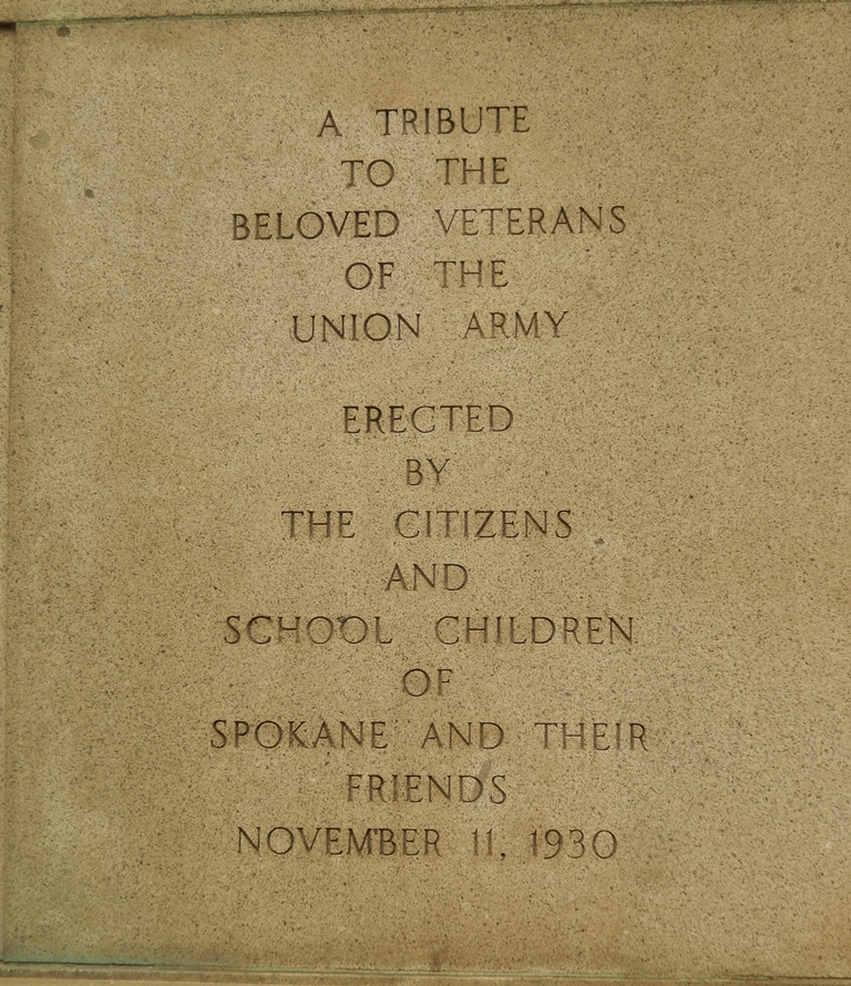 SPOKANE ABRAHAM LINCOLN WAR MEMORIAL STONE D