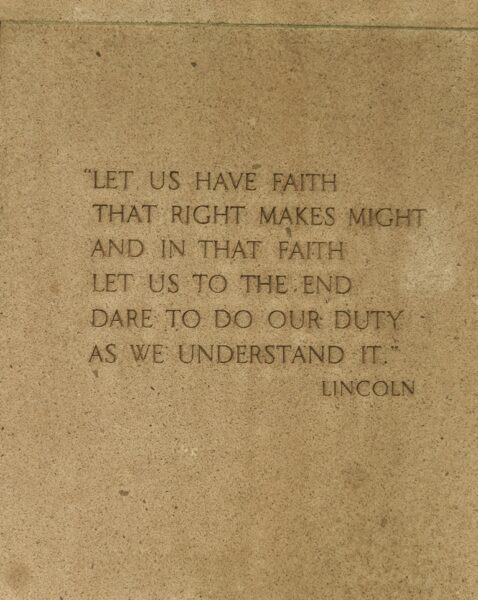 SPOKANE ABRAHAM LINCOLN WAR MEMORIAL STONE C