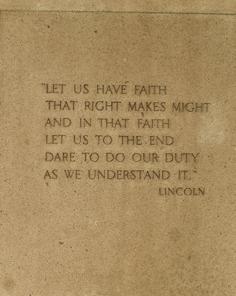 SPOKANE ABRAHAM LINCOLN WAR MEMORIAL STONE C