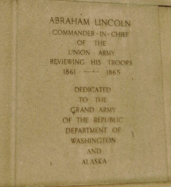 SPOKANE ABRAHAM LINCOLN WAR MEMORIAL STONE A