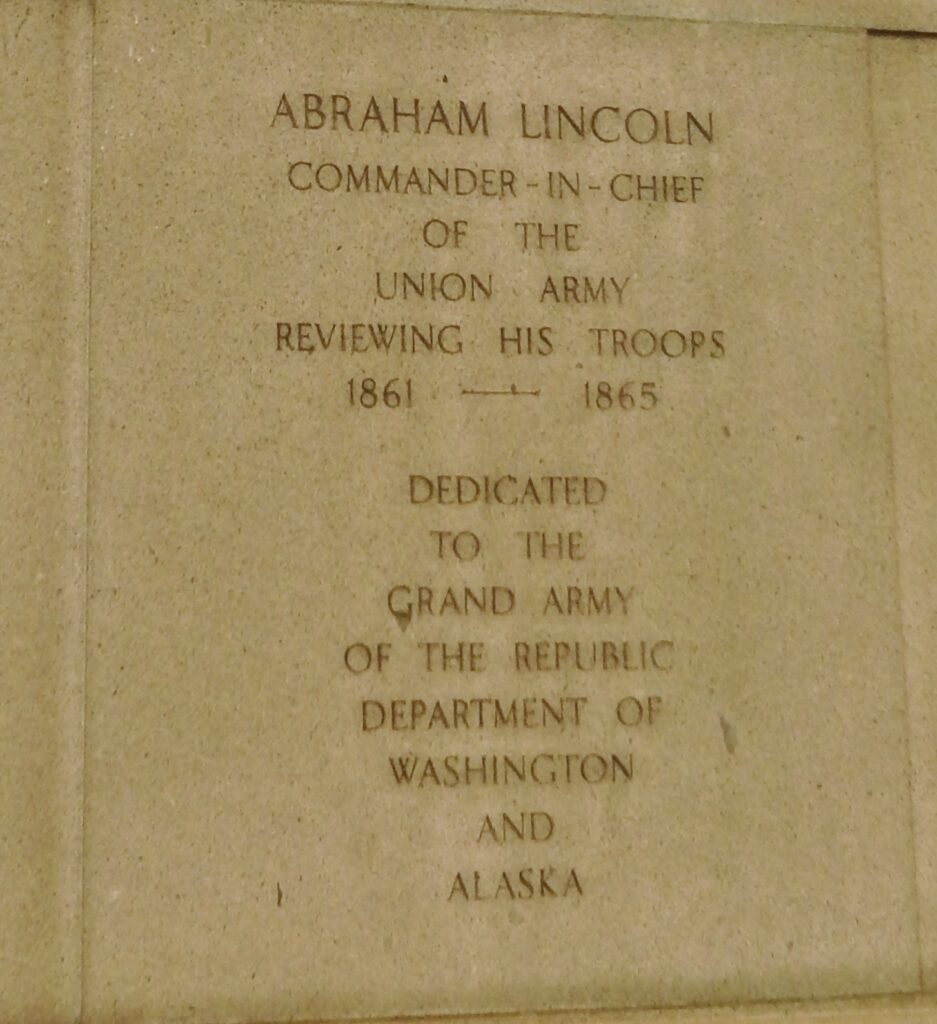 SPOKANE ABRAHAM LINCOLN WAR MEMORIAL STONE A