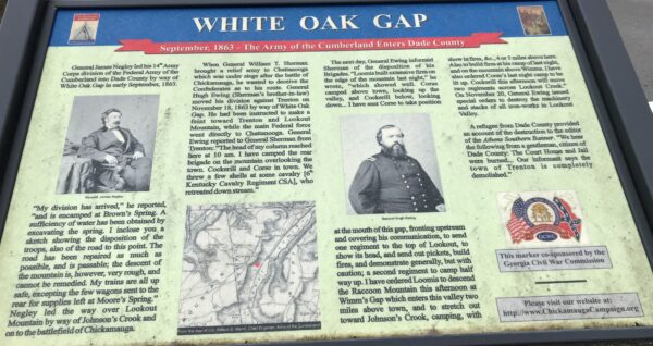 WHITE OAK GAP WAR MEMORIAL PANEL