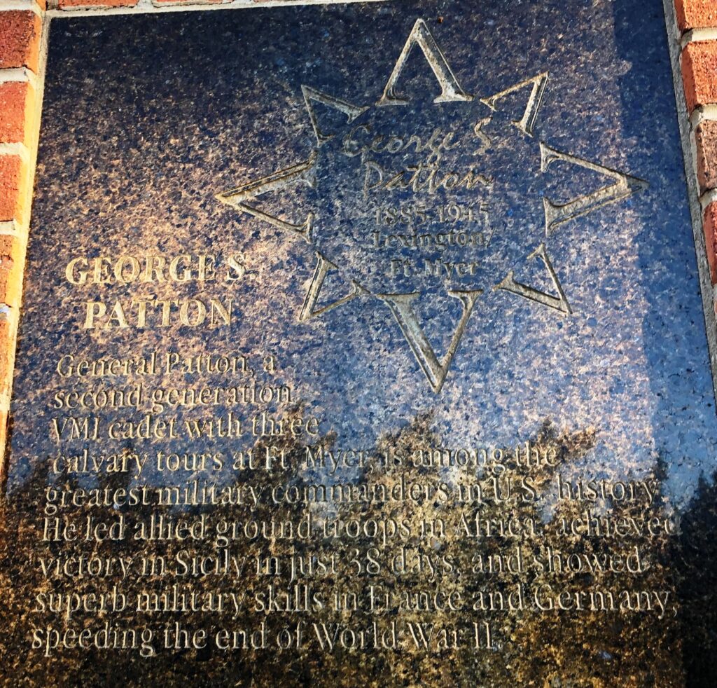 GEORGE S. PATTON WAR MEMORIAL PLAQUE