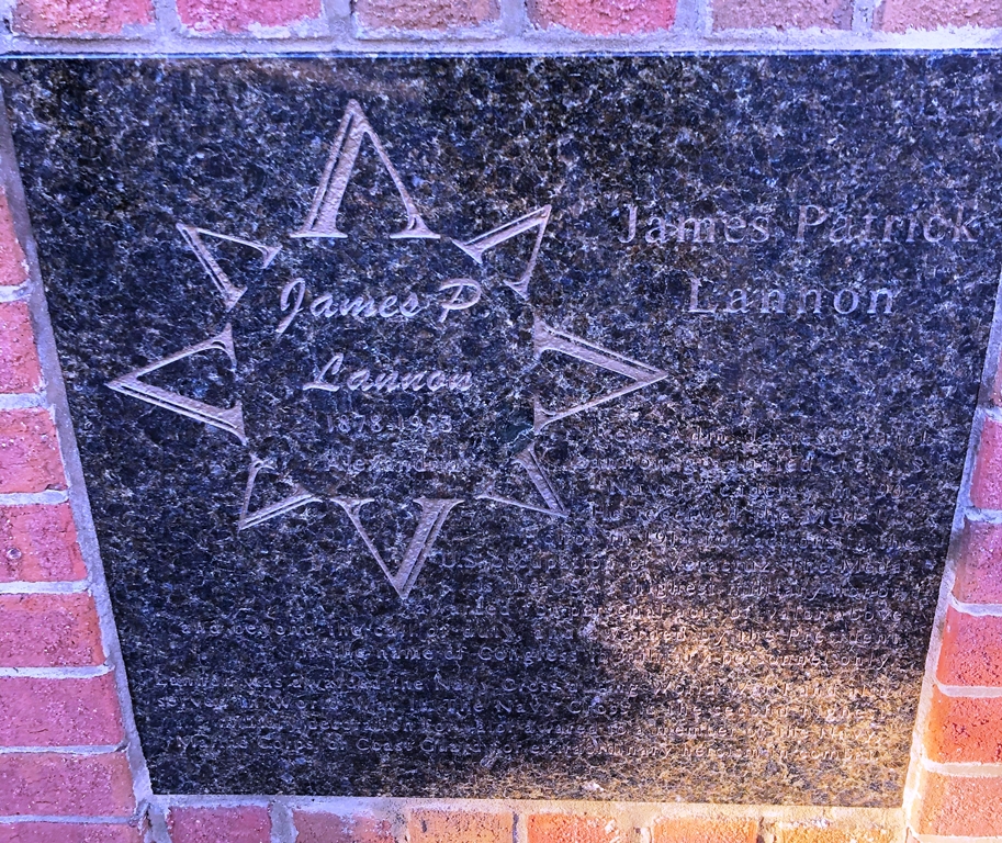 JAMES P. LANNON MEDALE OF HONOR WAR MEMORIAL PLAQUE