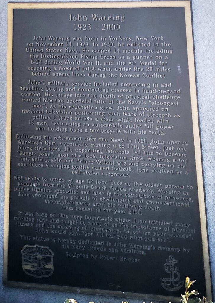 JOHN WAREING WAR MEMORIAL PLAQUE