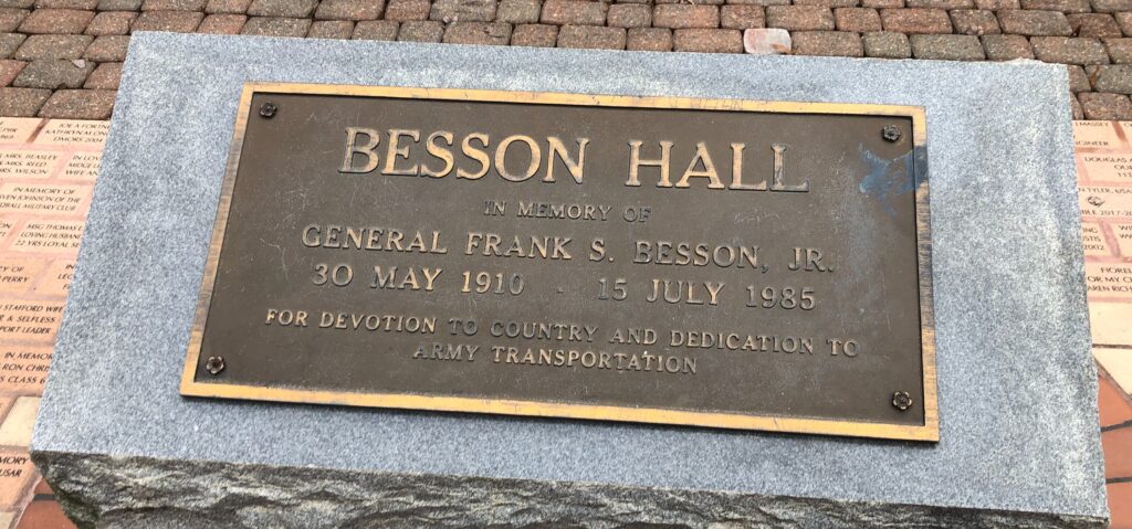 BESSON HALL MEMORIAL PLAQUE A