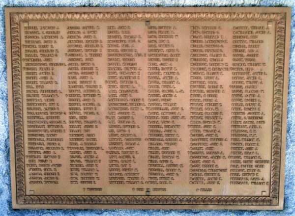 MONTOUR COUNTY WAR FOR DEMOCRACY MEMORIAL PLAQUE C