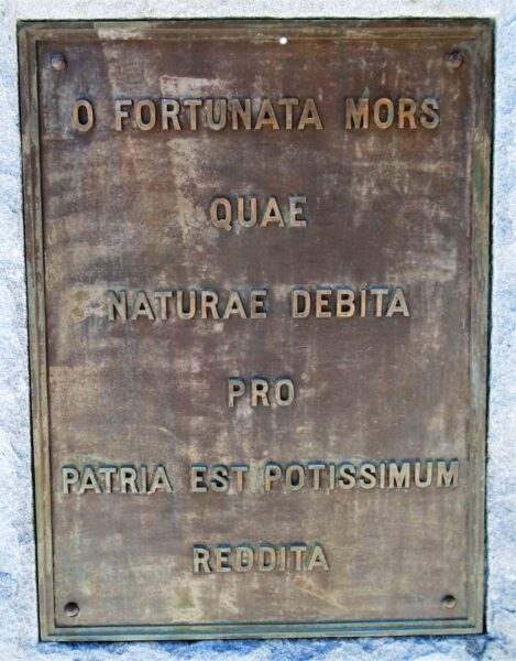 MONTOUR COUNTY SOLDIERS AND SAILORS MEMORIAL PLAQUE B