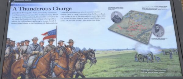 A THUNDEROUS CHARGE WAR MEMORIAL PANEL