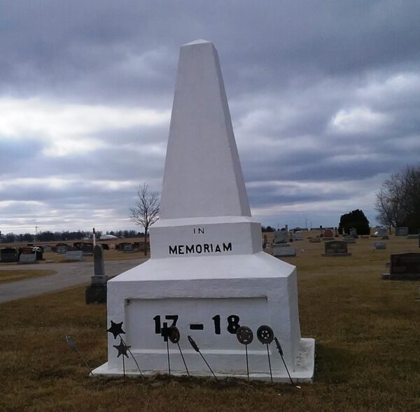 WILTSIE CEMETERY WORLD WAR MEMORIAL