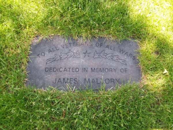 IN MEMORY OF JAMES MALLORY MEMORIAL ROCK