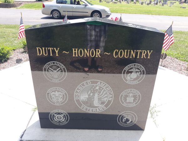 DAV CHAPTER 48 VETERANS MEMORIAL BACK