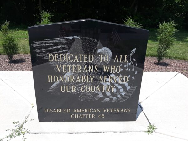 DAV CHAPTER 48 VETERANS MEMORIAL FRONT