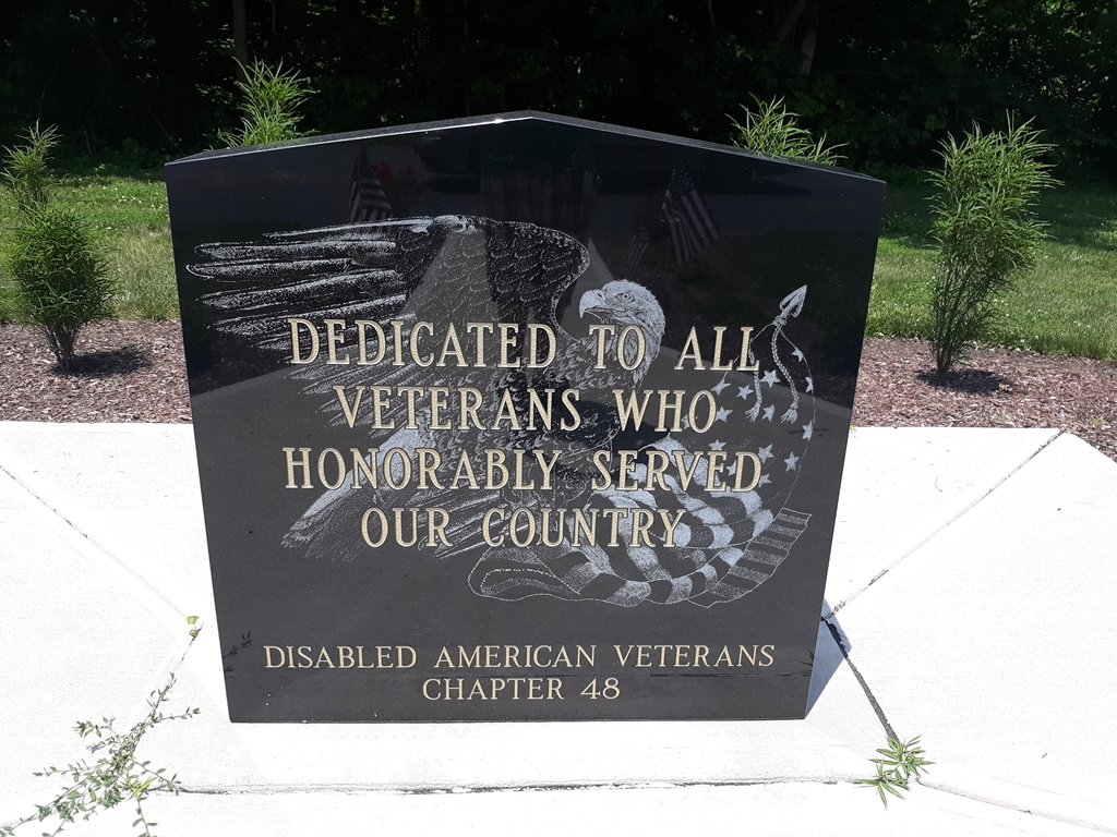 DAV CHAPTER 48 VETERANS MEMORIAL FRONT