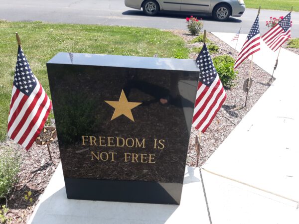 SHELBY COUNTY GOLD STAR FAMILIEA WAR MEMORIAL BACK