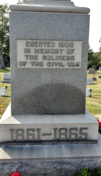 WILMONT CIVIL WAR MEMORIAL SIDE A