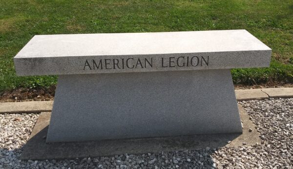 WAYNE COUNTY, OH WAR VETERANS MEMORIAL BENCH F