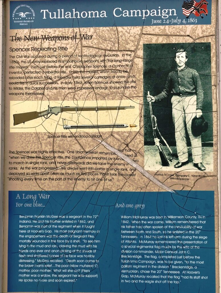 TULLAHOMA CAMPAIGN MEMORIAL PANEL