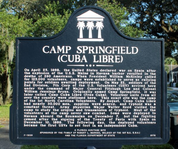 CAMP SPRINGFIELD WAR MEMORIAL MARKER