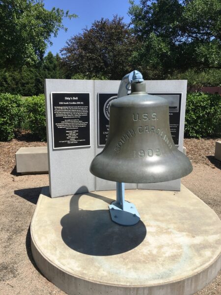 SHIP’S BELL USS SOUTH CAROLINA (BB-26) WAR MEMORIAL