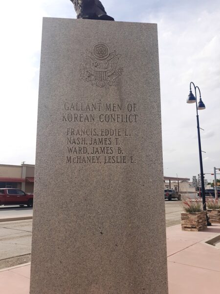 GAINES COUNTY WAR VETERANS MEMORIAL SIDE C