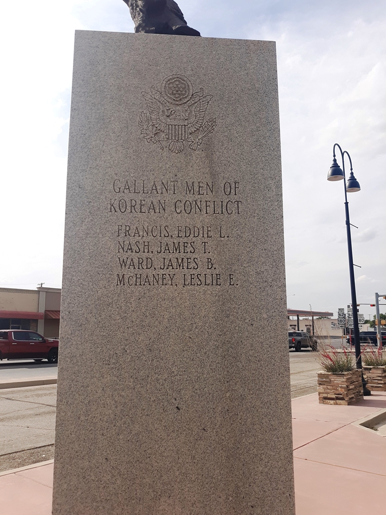 GAINES COUNTY WAR VETERANS MEMORIAL SIDE C