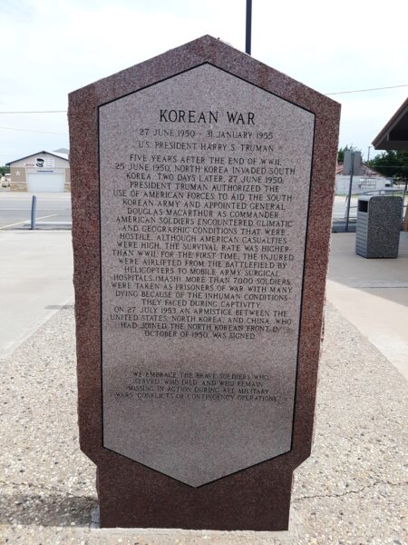 ANDREWS COUNTY VETERANS MEMORIAL STONE K