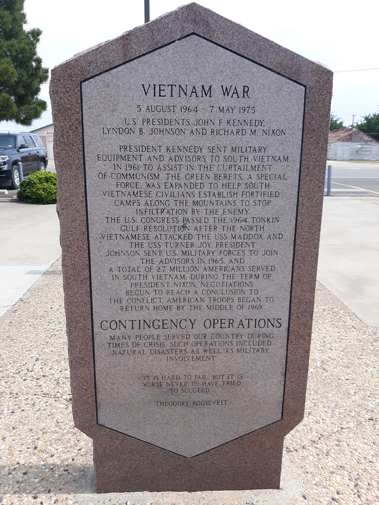 ANDREWS COUNTY VETERANS MEMORIAL STONE I