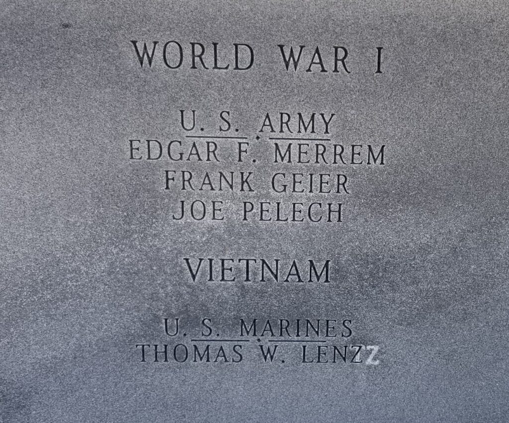 V.F.W. POST 6971 VETERANS MEMORIAL STONE B
