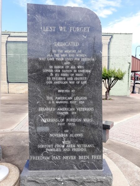ATLANTA VETERANS MEMORIAL STONE A