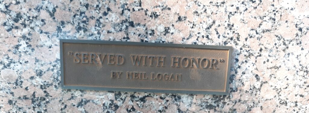 “SERVED WITH HONOR” WAR MEMORIAL PLAQUE A
