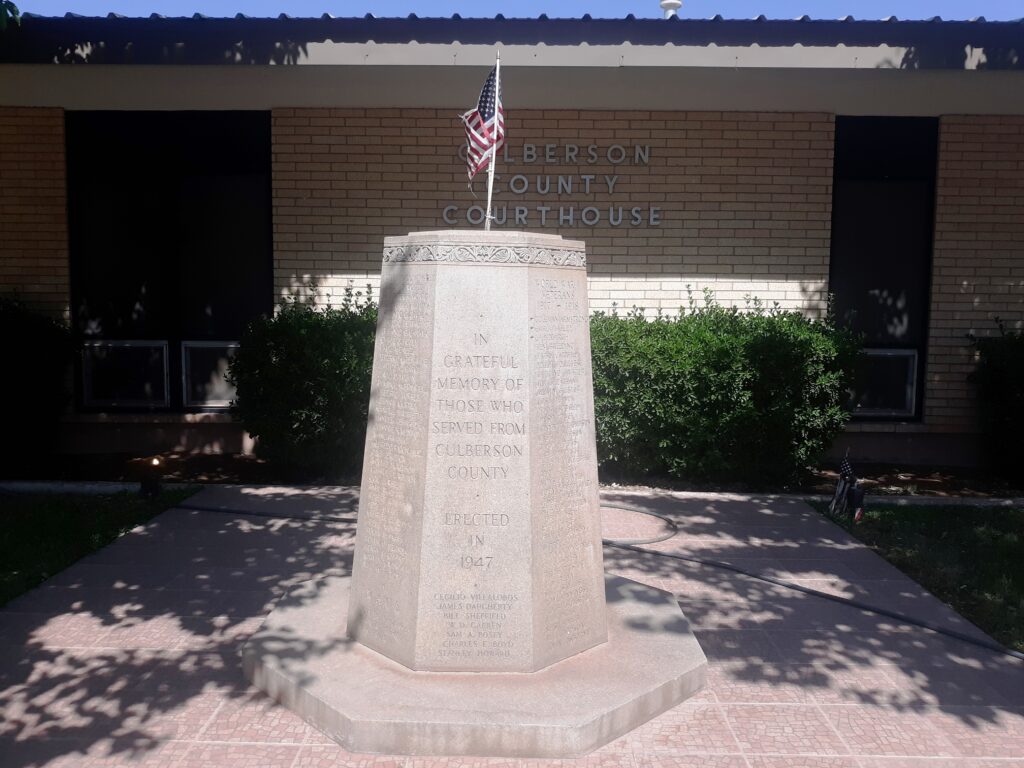CULBERSON COUNTY WAR VETRANS MEMORIAL