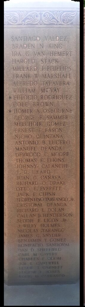 CULBERSON COUNTY WAR VETERANS MEMORIAL SIDE D